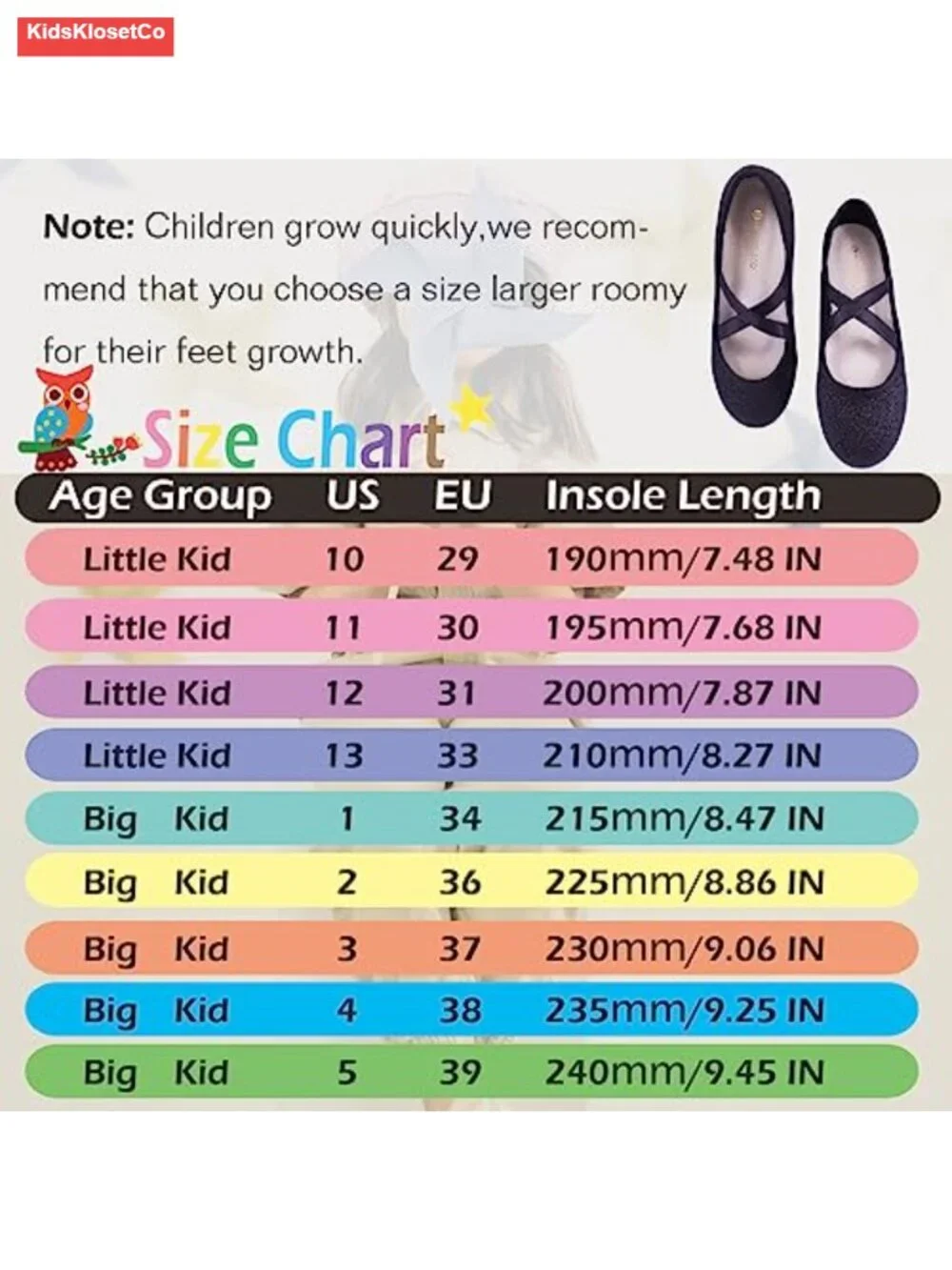 Girls Ballet Flats Mary Jane Dress Shoes with Elastic Cross Strap